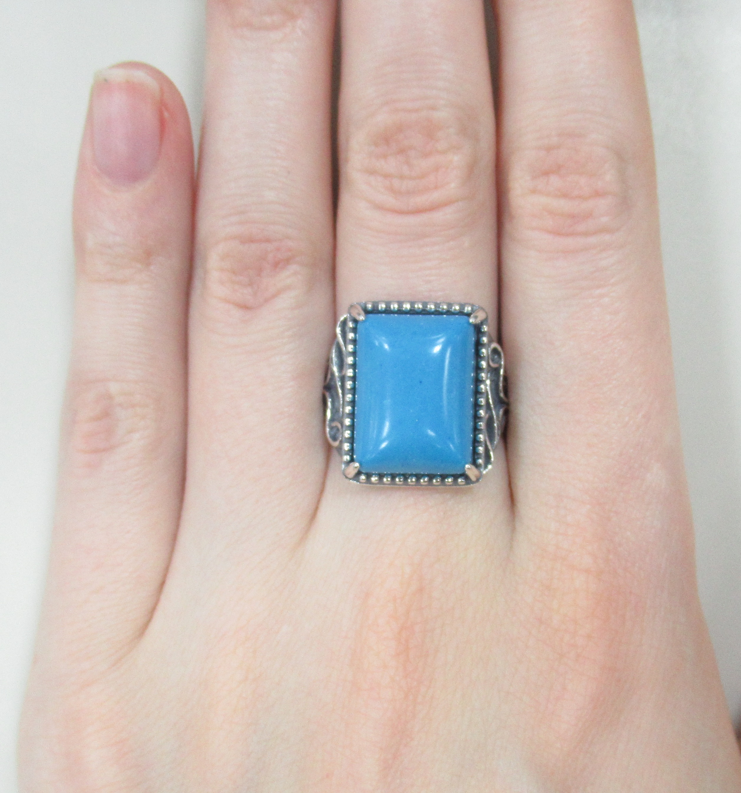 Серебряное кольцо с бирюзой